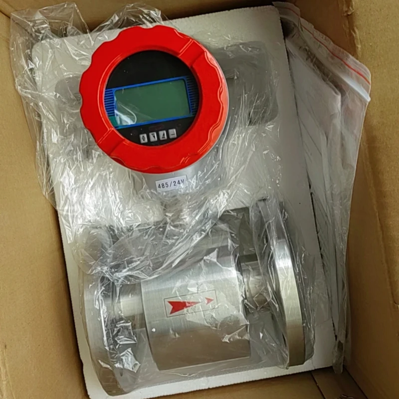 ความแม่นยํา 1.0% เหล็กคาร์บอน PTFE ซับ Sewage น้ําเสีย Liquid Flow Meter Salt Solution แม่เหล็กไฟฟ้า Flowmeter
