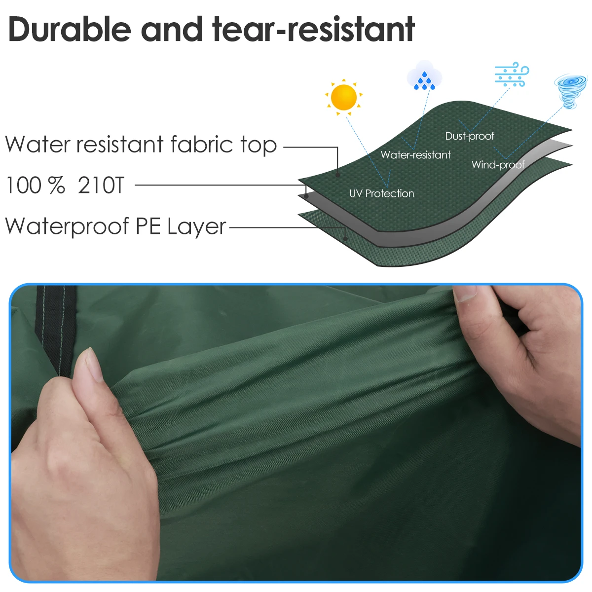 Cushion Storage Bag Large Capacity Furniture Protective Cover Outdoor Garden Waterproof Dustproof Christmas Tree Organizer New