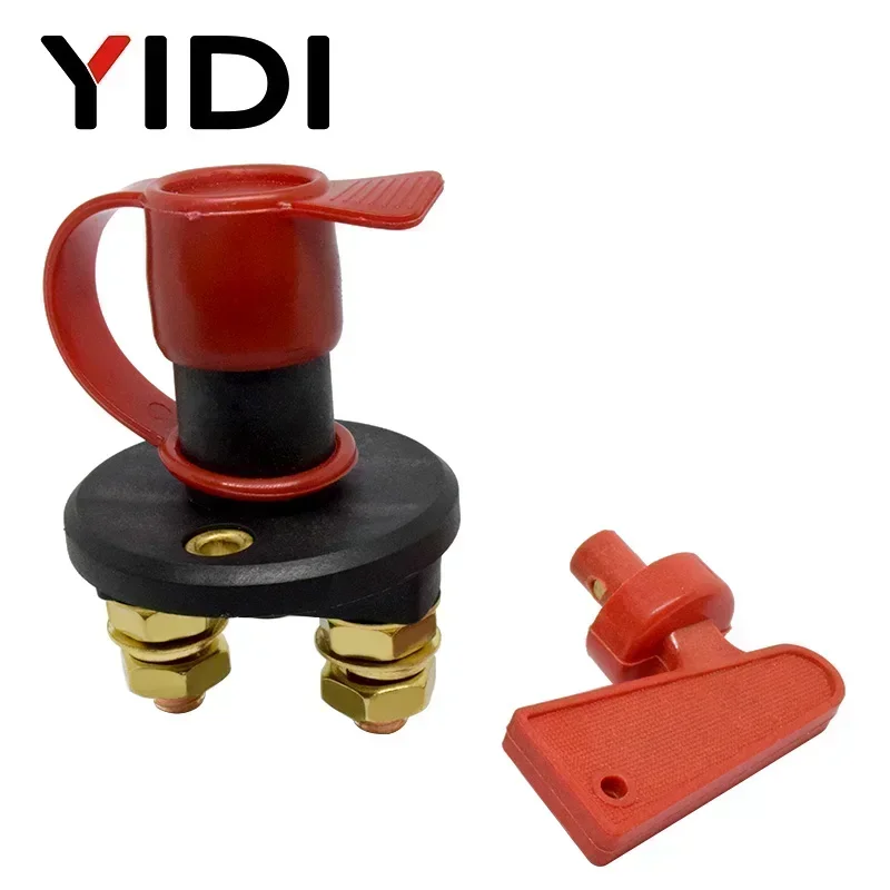 YIDI Car Battery Power Switch Disconnect Isolator Circuit Breaker Main Switch Kill Cut-off Switch Insulated Rotary Key Truck