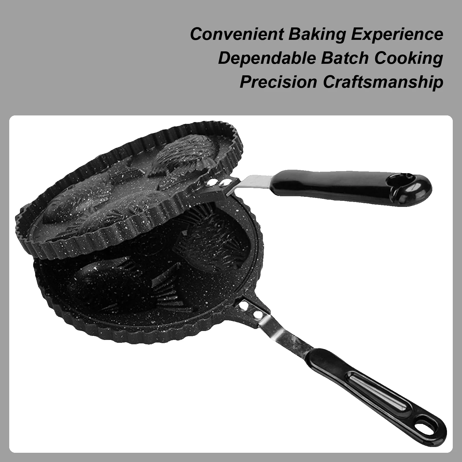 

Fish Waffle Maker Japanese Snacks Kitchen Tool Taiyaki Fish-Shaped Cake Pan For Catering Truck Home Gathering Beginners