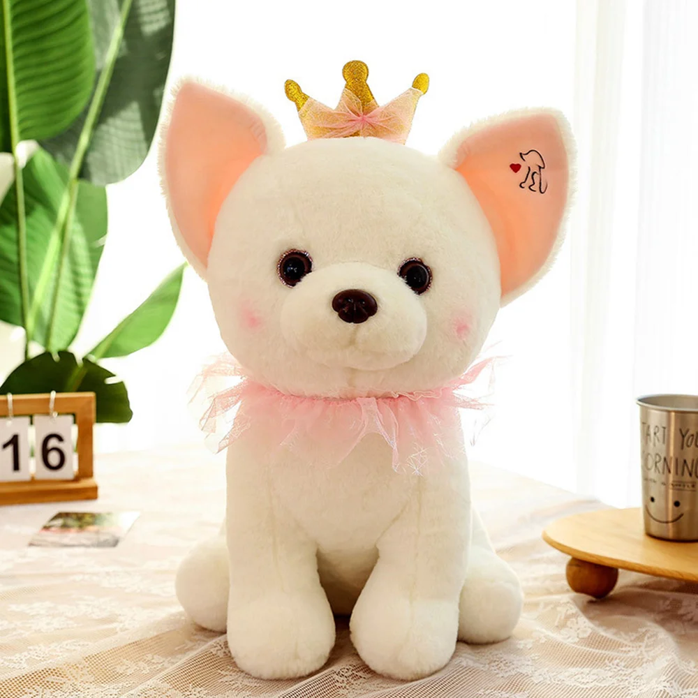 ตุ๊กตาผ้ากำมะหยี่รูปสุนัขน่ารักของเล่นตุ๊กตาผ้ากำมะหยี่นุ่มเด็กกอดหมอนของขวัญ 23/33 ซม