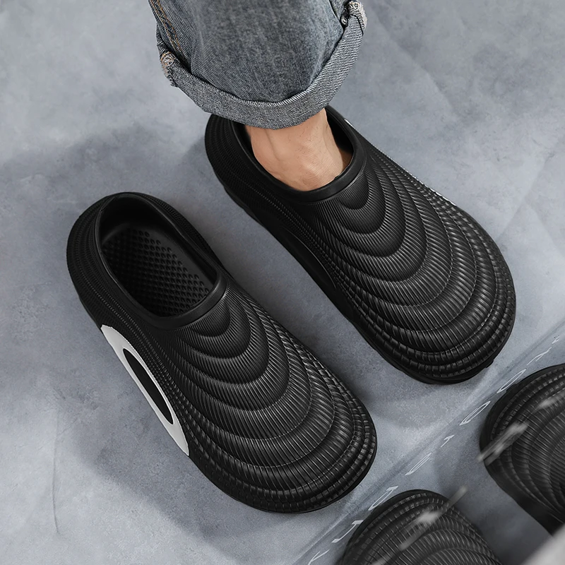 Baotou Slippers for Men 2025 New Model Non-Slip Anti-Odor Sports Outdoor Waterproof Sandals Kitchen Work Shoes view 6