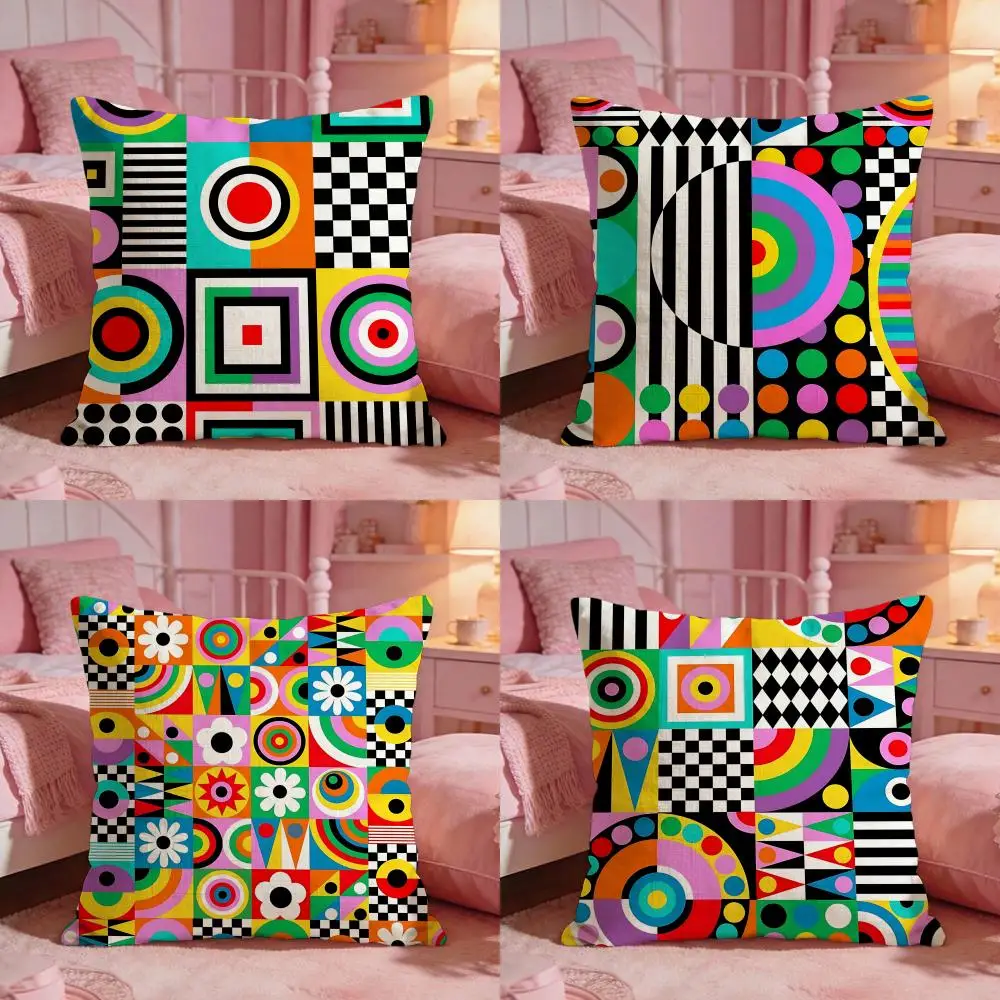 Bohemian style Cushion Cover Premium Comfort Reversible Pillow Cove -Two in One Design for Any Room & Car Interior