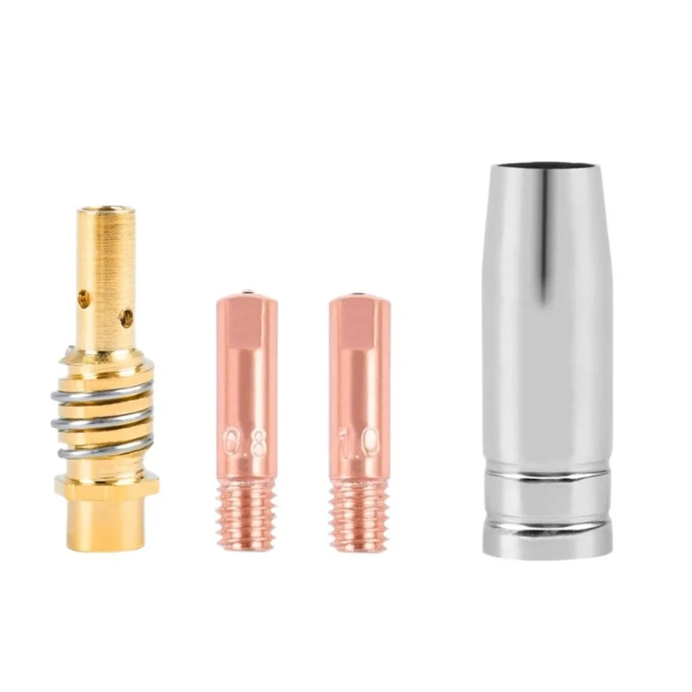 35-Item 15AK For mig Welding For torch Consumables Set Featuring For contact Tips Nozzles Liners Shrouds Wrench and End