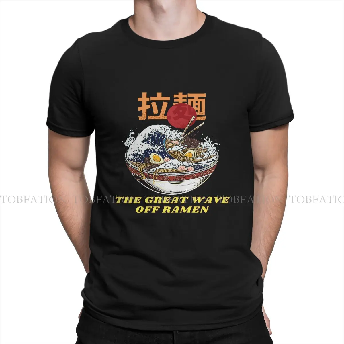 The Great Ramen off Kanagawa 100% Cotton TShirts The Great Wave Off Ramen Personalize Homme T Shirt New Trend Tops Size S-6XL