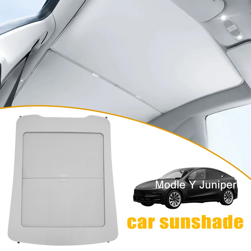 Retractable Sunshade Cover for Tesla Model Y /3 /YL Flush Mount Roof Sunscreen Heat Insulation Manual Sunshade Window Shade