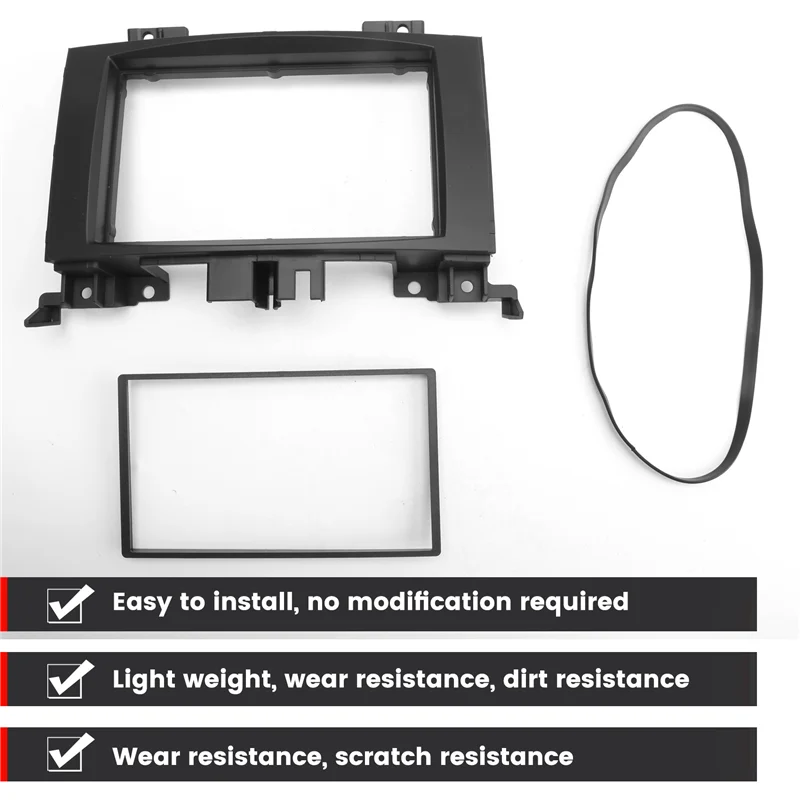 إطار غلاف مشغل MP5 لراديو السيارة ستيريو أندرويد 2 Din Fascia لسيارة Mercedes Benz Sprinter 2006-2012 VW Crafter 2006-2016