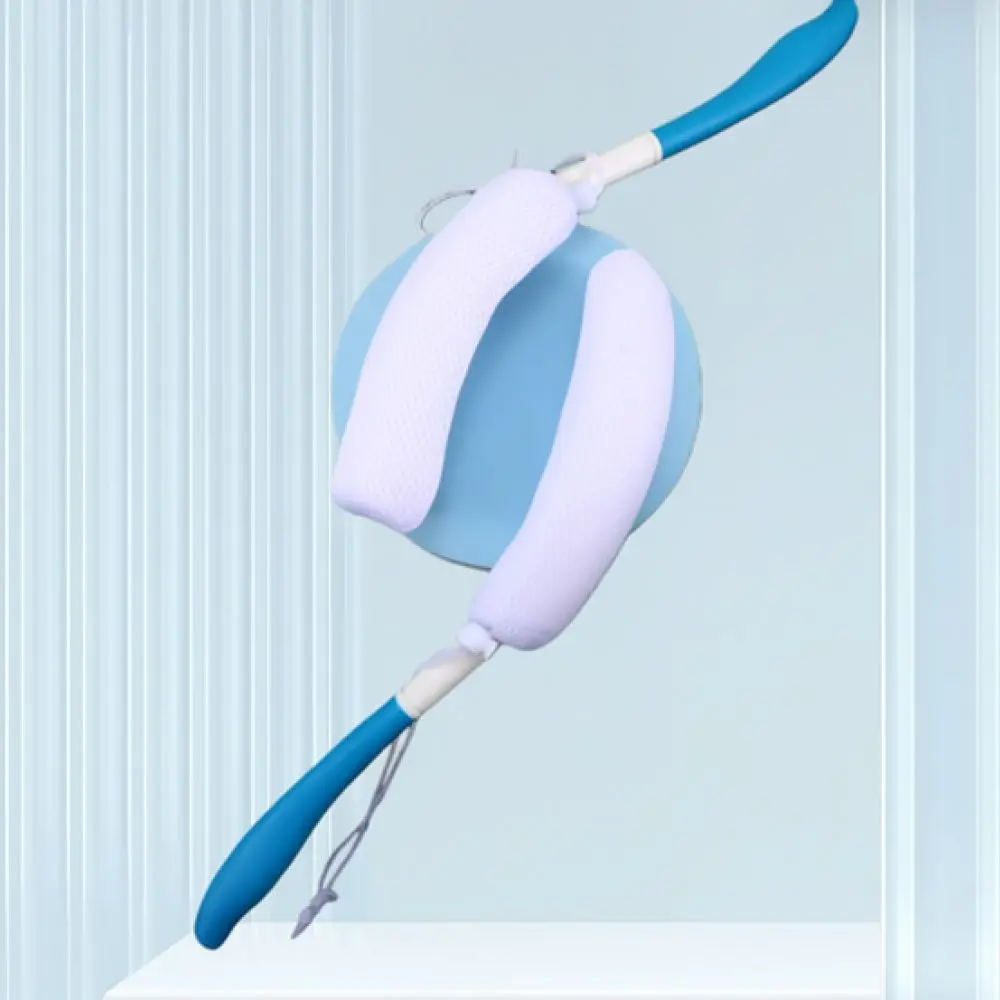Ergonomic Back Scrubber Bottom Wiping Aid Bathroom Mobility Assist Tool Elderly Personal Hygiene Shower Cleaning Set