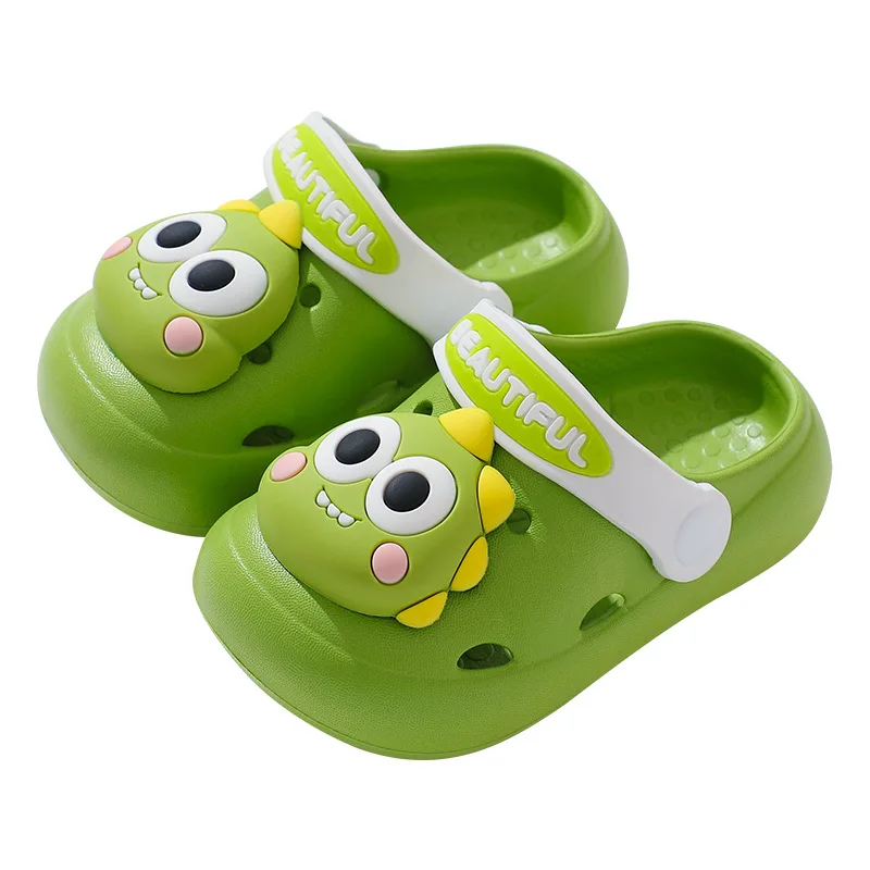 Baby Closed-Toe Slippers Non-Slip Cartoon Dinosaur 1-8 Years Old Soft Bottom Lightweight Outdoor Slippers