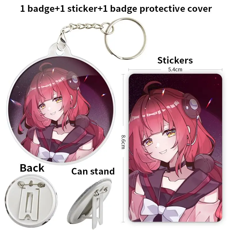 Ukinami Yuzuha Zenless Zone Zero Game Anime Character Soft Button Badge Brooch anchor Peripherals Pin TinplateCute Clothes Lover