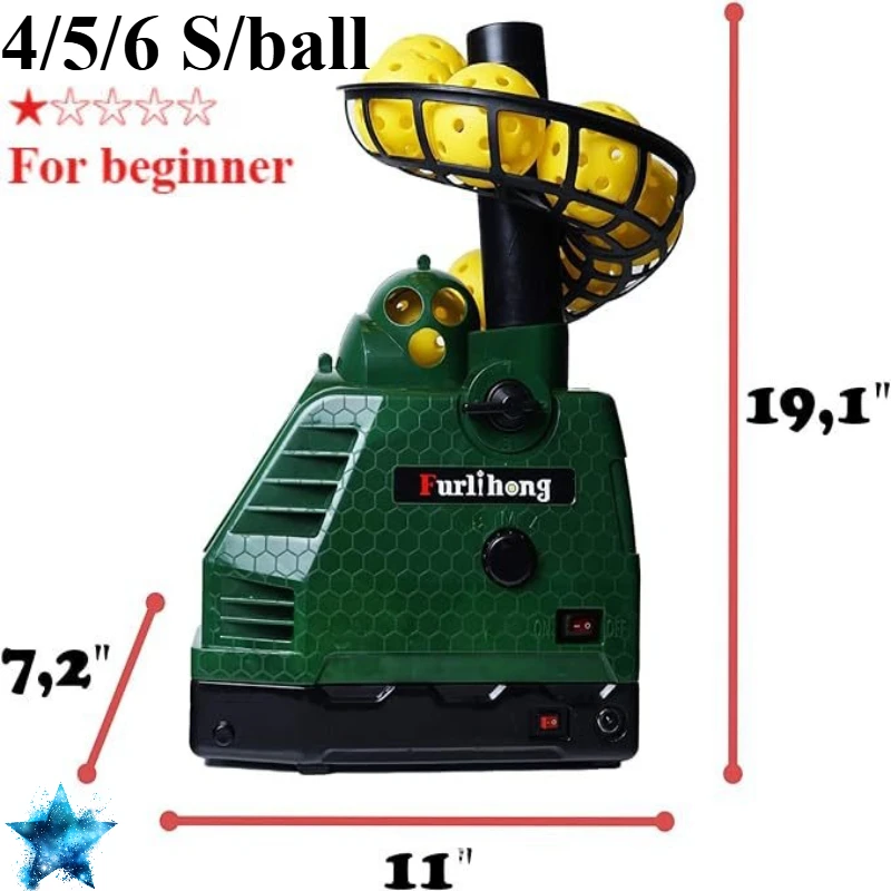 Pickleball Throwing Machine Return Net Single Practice Serving Trainer Equipment