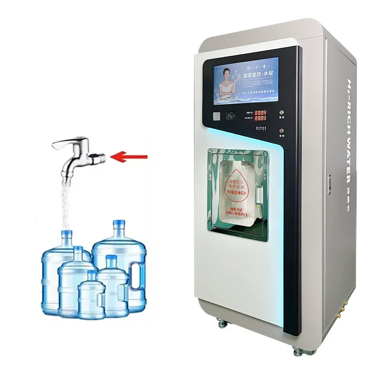 Commercial 24-Hour Self-Service Hydrogen Water Maker: On-Demand Production & Dispensing, Unmanned Sales For Malls/Communities