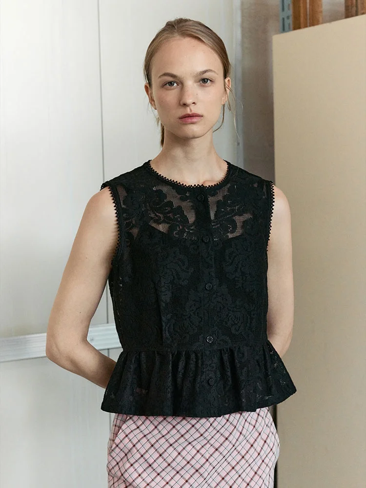 

Бренд Voca, подлинное лето 2029, вышитое, с открытой талией, с застежкой на талии, корейский слэ, прямой крой, для поездок на работу, ветер