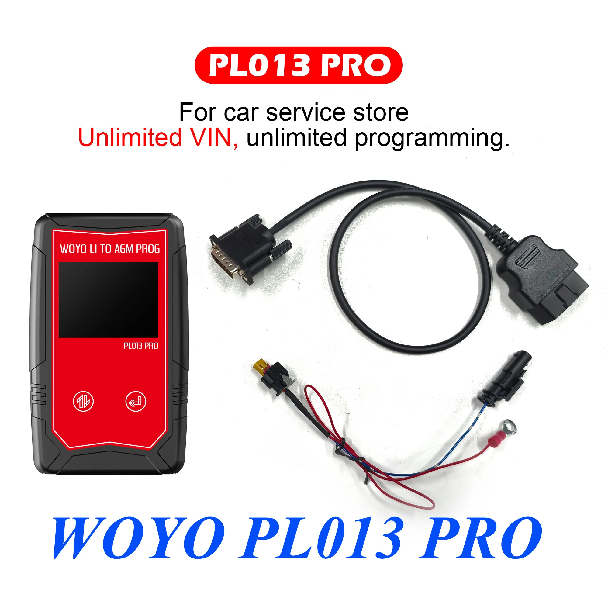 

WOYO PL013 PRO профессиональный инструмент для программирования вспышки батареи для Porsche Cayenne, замена литиевой батареи AGM, модификация программатора