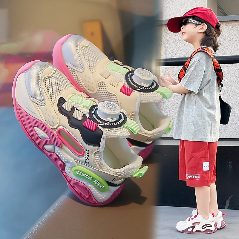 

Luxury Girls Sneaker Children Shoes Summer PU Leather High Quality Kids Trainers School Comfortable Girls Sports Shoes