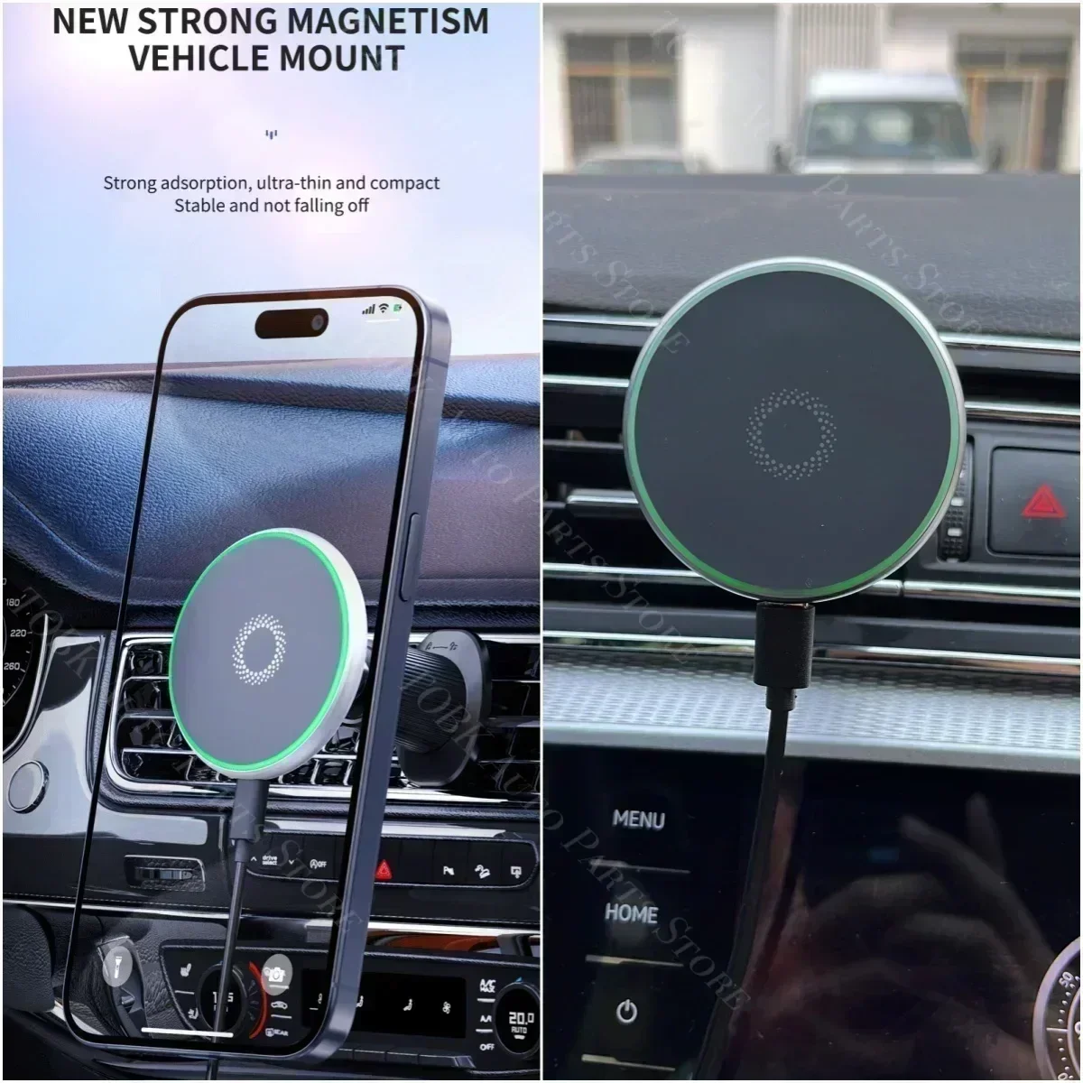 Magnetic Phone Holder Special Fixed Bracket Base for BMW 2 Series AT F45/F46 2014-2018 2015 2016 Wireless Charging MagSafe Mount
