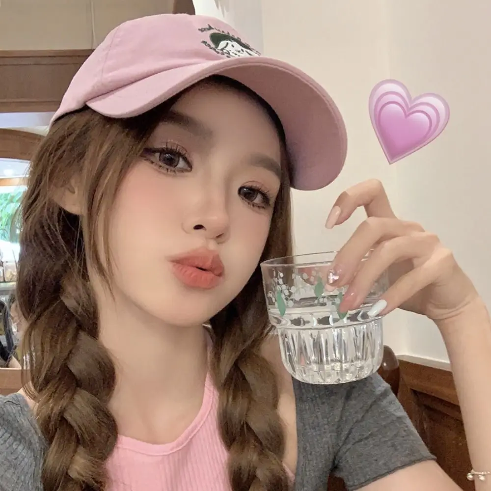 

Fashion Adjustable Rabbit Baseball Cap Korean Cotton Vintage Baseball Cap Embroidery Casual Teenagers Hat Male Female