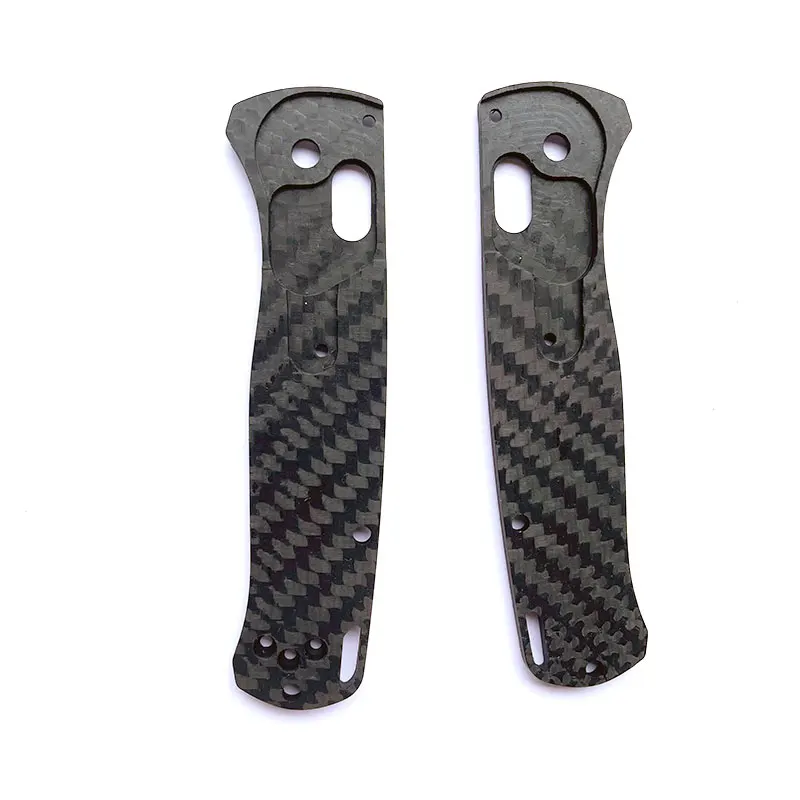 1pair Full 3K Carbon Fiber Blade Handle Patch for BM Bugout 535 Knife Folding Knife Patch Material DIY Accessories