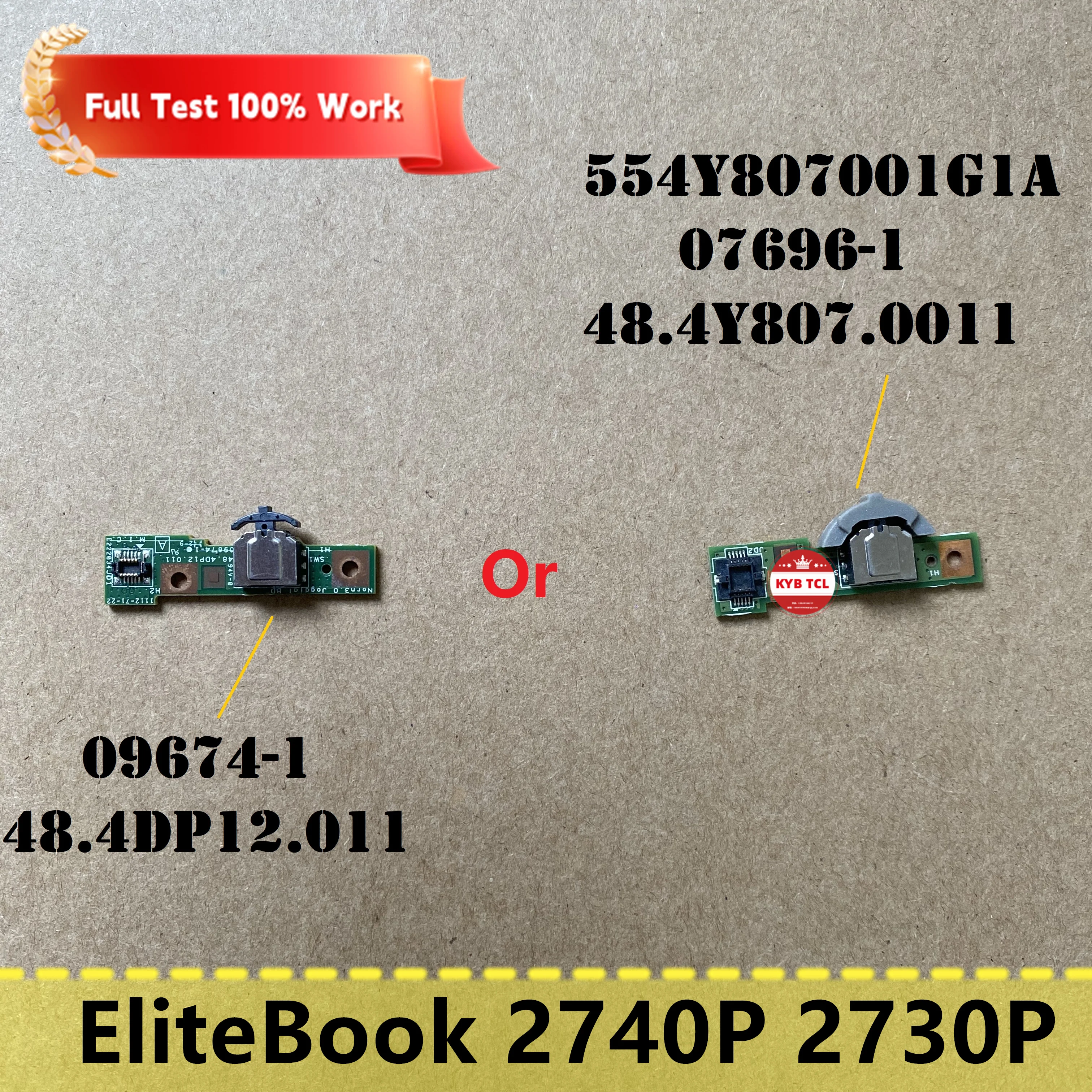 For HP Elitebook 2740P 2730P Laptop Jogdial Switch Board 09674-1 48.4DP12.011 554Y807001G1A 07696-1 48.4Y807.0011 Notebook