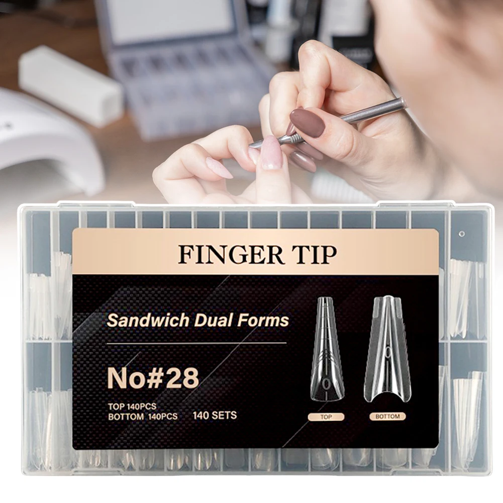 Salon-Perfect Sandwiches Nail Forms At Home Multi Sizes For Perfect Fits Holiday Nail Decoration Gift наклейкі для ногтей
