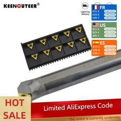 C08K-STUPR09 C10K-STUPR11 C14N-STUPR11 Tungsten steel cutter bar Internal hole Turning Tool TPMT carbide blade lathe tool set