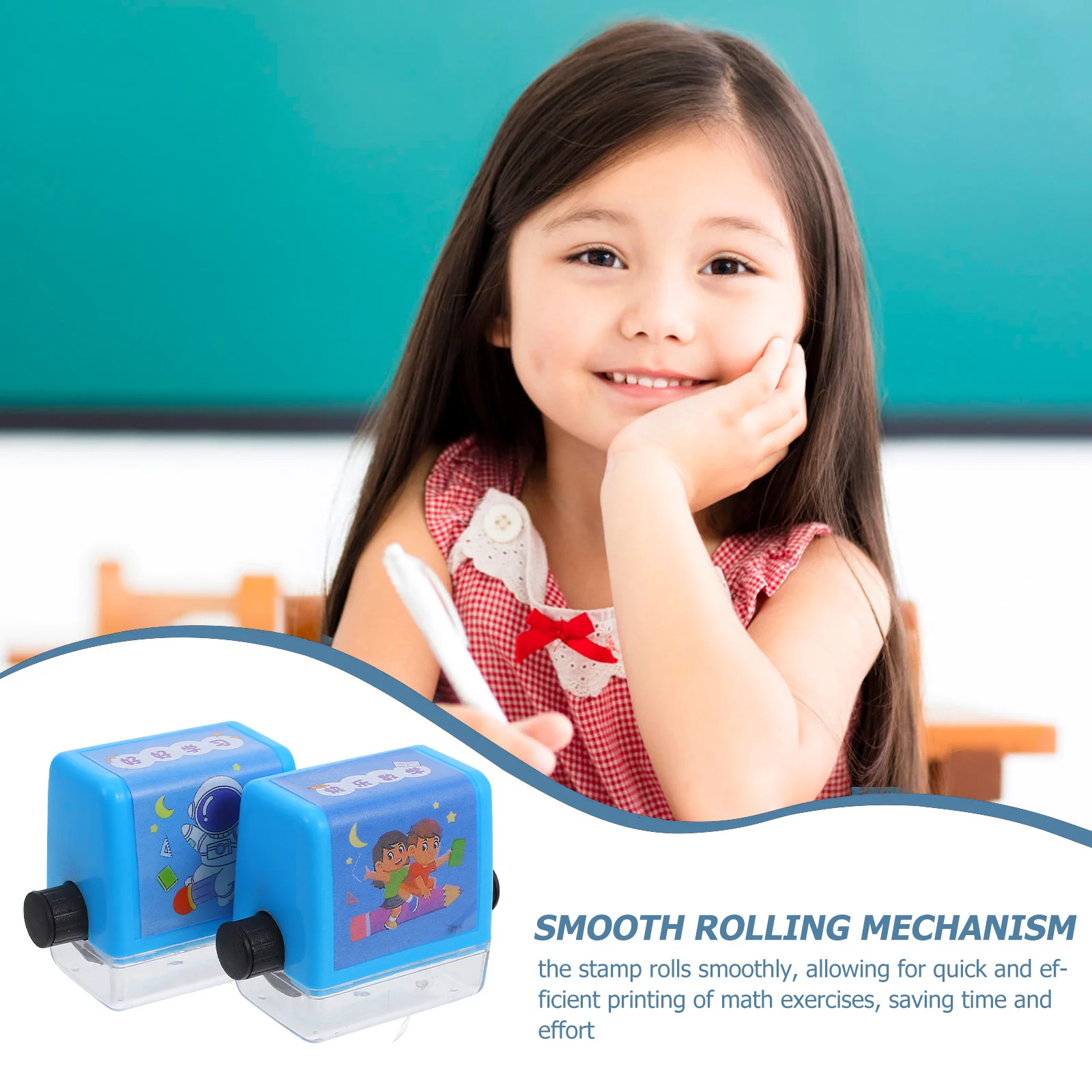 Mathematics Question Seal Brain Improvement Device for Kids Scroll Wheel Plastic