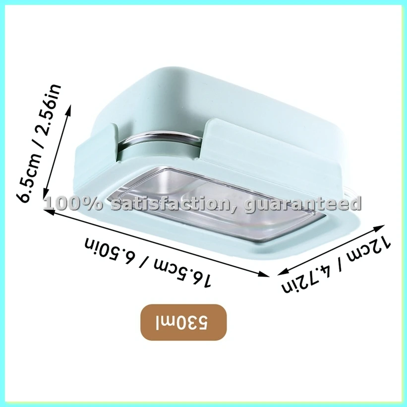 

Ланч-бокс из нержавеющей стали 304 с разделителями и съемной крышкой, герметичный контейнер для еды большой емкости для студентов, 230 мл - AD23