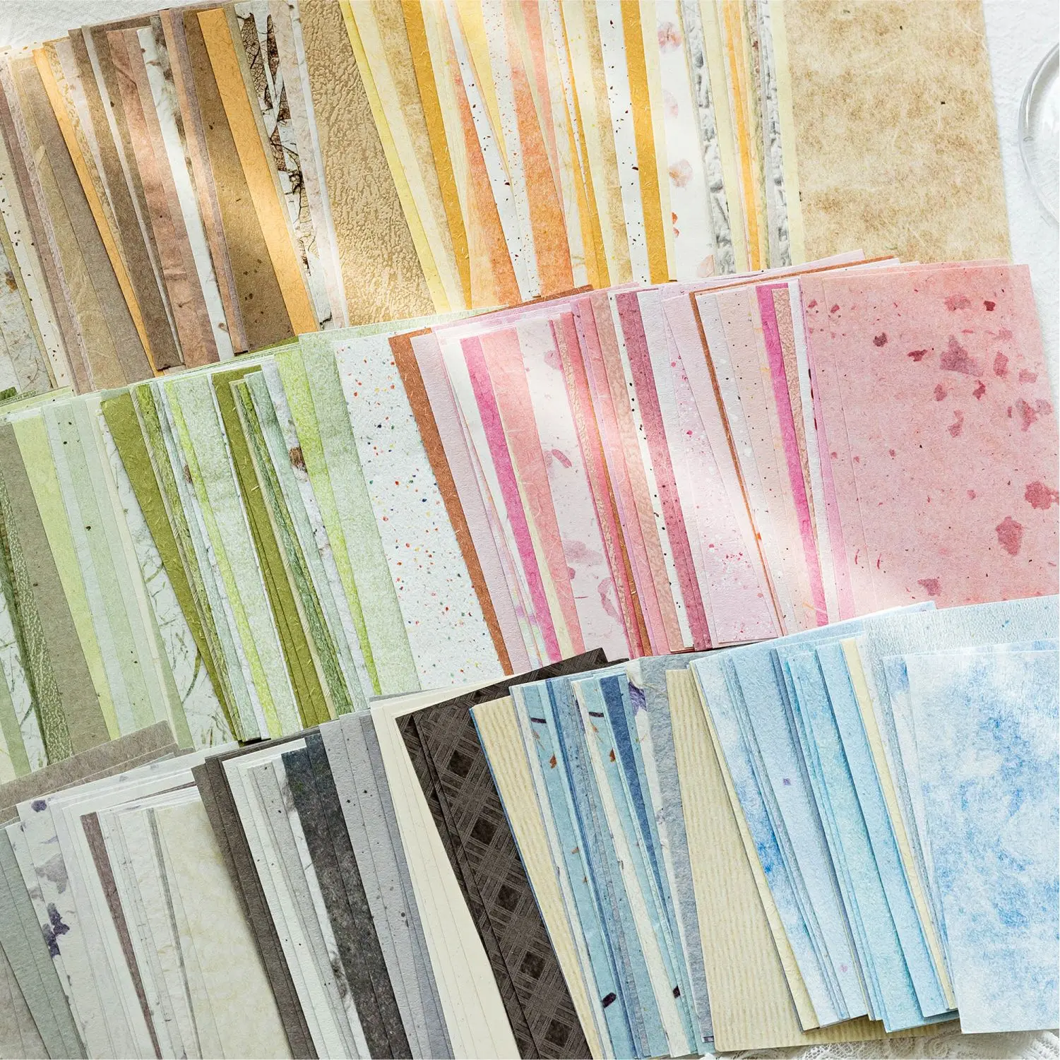A7/M5 Texture Scrapbook Paper  Morandi Pastel Memo Pad for Scrapbooking DIY Planner Journal Notebook Decoration Office Gift