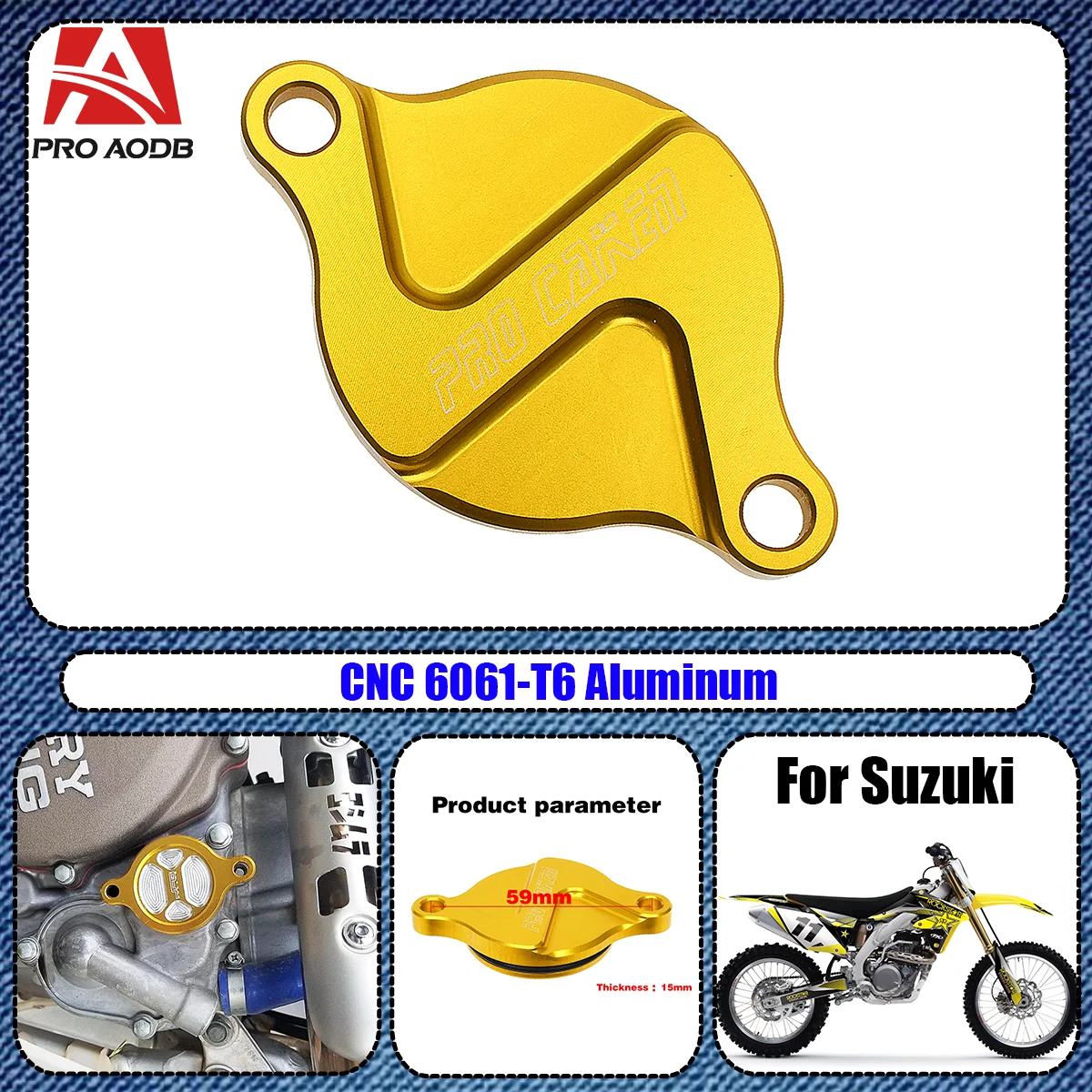 

Motorcycle CNC Engine Oil Filter Cover Cap Engine Timing Bolts Set For Suzuki RMX450Z RMX 450Z RMZ250 450 RM Z250 Z450 2005-2018