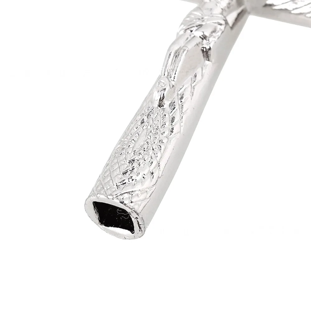 Cross Drum Key Art Drum Tuning Key Chrome Plating Drum Key Wrench Jazz Drum Tuning Key Necklace