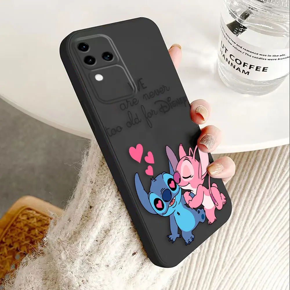 Happy Disney Stitch Engel Abdeckung Telefon Fall für vivo v30 v30e v29 v29e v27 v27e v25 v23 v23e v21 v21e v20 se v17 v15 Fall Funda