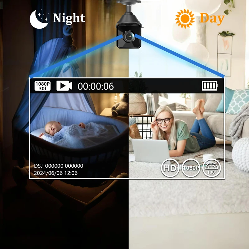 Mini 4K WIFI Camera HD Home Security Camcorder Long Life Night Vision Micro Cam Motion Detection Video Remote Monitor New