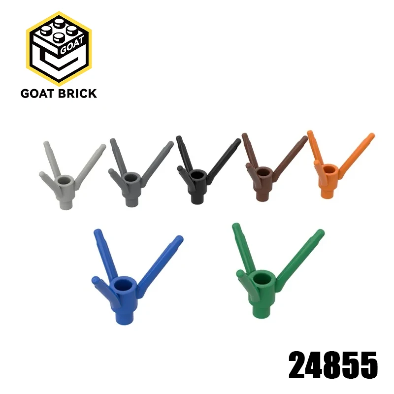 10 قطعة أجزاء MOC 24855 جذع زهرة النبات متوافق مع الطوب لتقوم بها بنفسك تجميع اللبنات الجسيمات طفل لغز لعبة الدماغ هدية #1