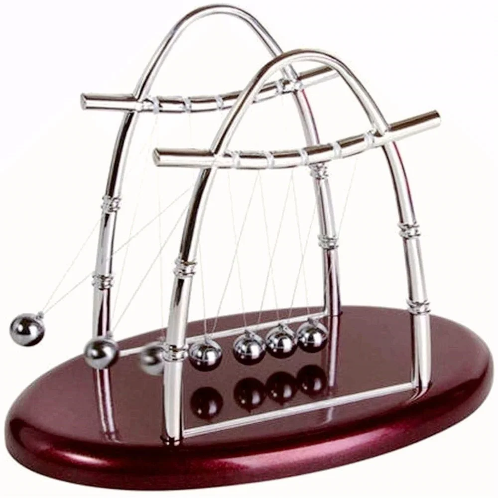 1 PC Newton Cradle Balance Stahlkugeln Perpetuum Motion Kollisionsball Schulunterricht, Physik Wissenschaft Pendel Heimdekoration – Detail 2