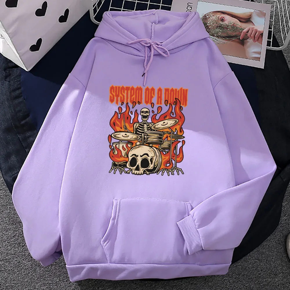 System of A Down Sweatwear Print Heavy Mental Band Sweatshirt Unisex Autumn/winter Fleece Hoody Casual Creative Graphic Clothes