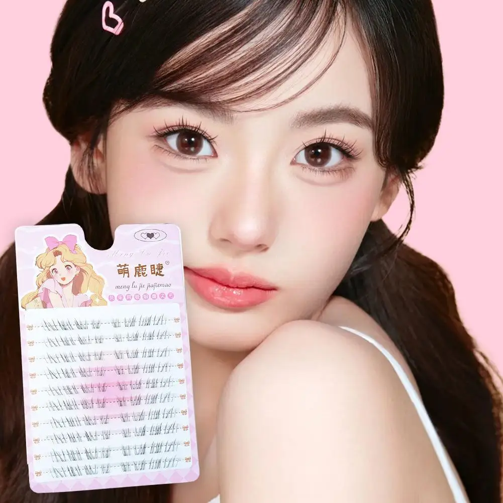 ขนตาปลอมแบบไม่ต้องใช้กาว DIY หลายสไตล์ ต่อขนตาแบบธรรมชาติ แต่งหน้าสไตล์ฟ็อกซ์ ขนตาบางเฉียบ สไตล์ฟลายอิ้ง พร้อมอุปกรณ์ ขนตาแมว Z3W9