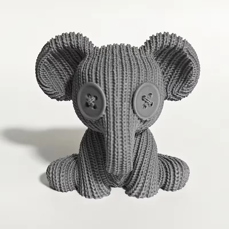 1/2 Pcs Collectible Figurine Modern Mini Elephant Figurine with Knit Texture Small Decorative Accent for Christmas