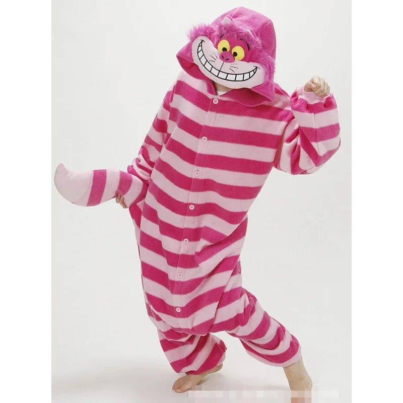 Pijama de Natal infantil, Macacão Kigurumi, Onesie, Macacão Animal, Desenhos Animados Fantasias Cosplay, Cheshire Cat Pijama