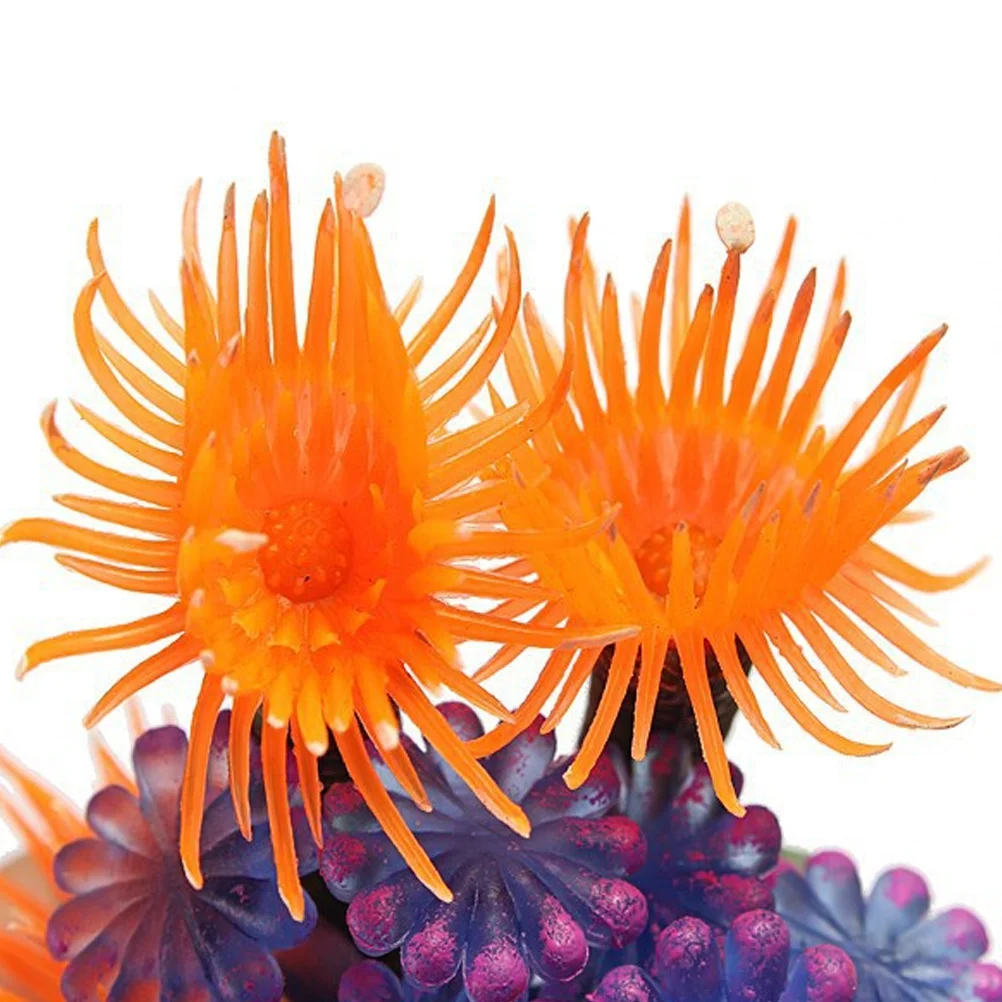 

Artificial Coral Resin Ornament Aquarium Landscape Decoration Fish Tank Silicone Coral Adornment Resin Landscape Decoration