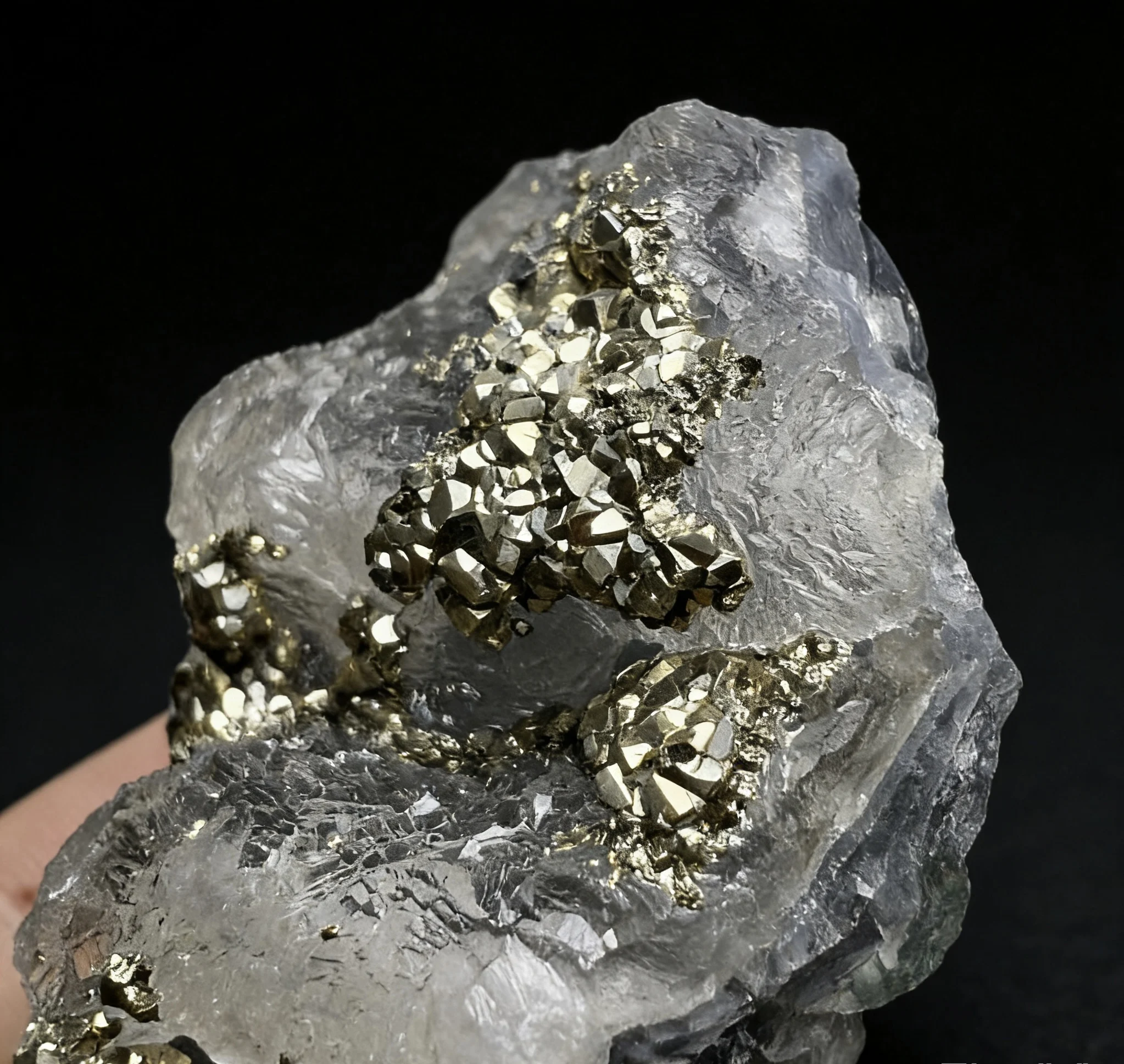 Natural Fluorite Pyrite Symbiosis Specimen Raw Crystal Mineral Collection Geology Teaching Decor