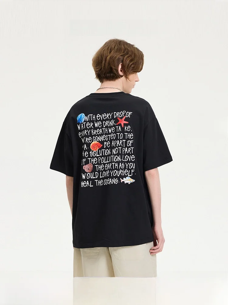 

Футболка Noisy Teddy свободного кроя с круглым вырезом и коротким рукавом, модная, с буквенным принтом, летняя новинка, 100% хлопок