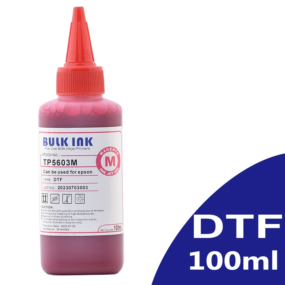 Imagem -04 - Tinta Dtf para Filme Pet de Transferência Direta Impressora de Grande Formato para Todos os Desktop Adequado para Epson Dx5 Dx6 Dx7 Xp600 L800 L805 100ml 6