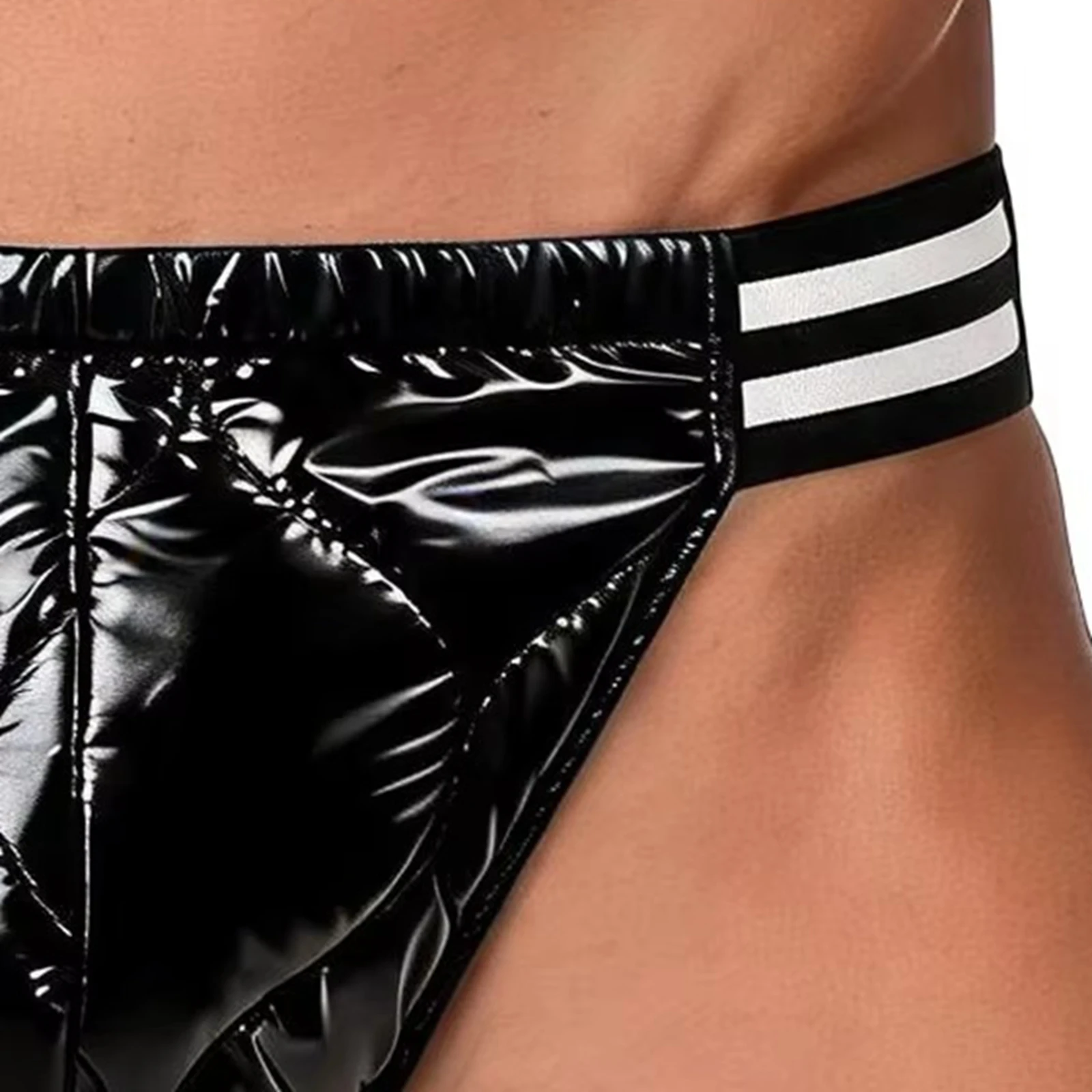 Mens Quilted Puffer Padded Underwear Elastic Waistband Bulge Pouch Briefs Adaptive Special Needs Incontinence Diaper Cover