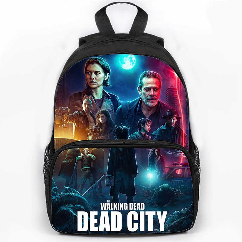 

The Walking Dead School Bags 16inch Lightweight Children Backpack Girls Boys Orthopedic Bookbag Travel Laptop Shoulders Backpack