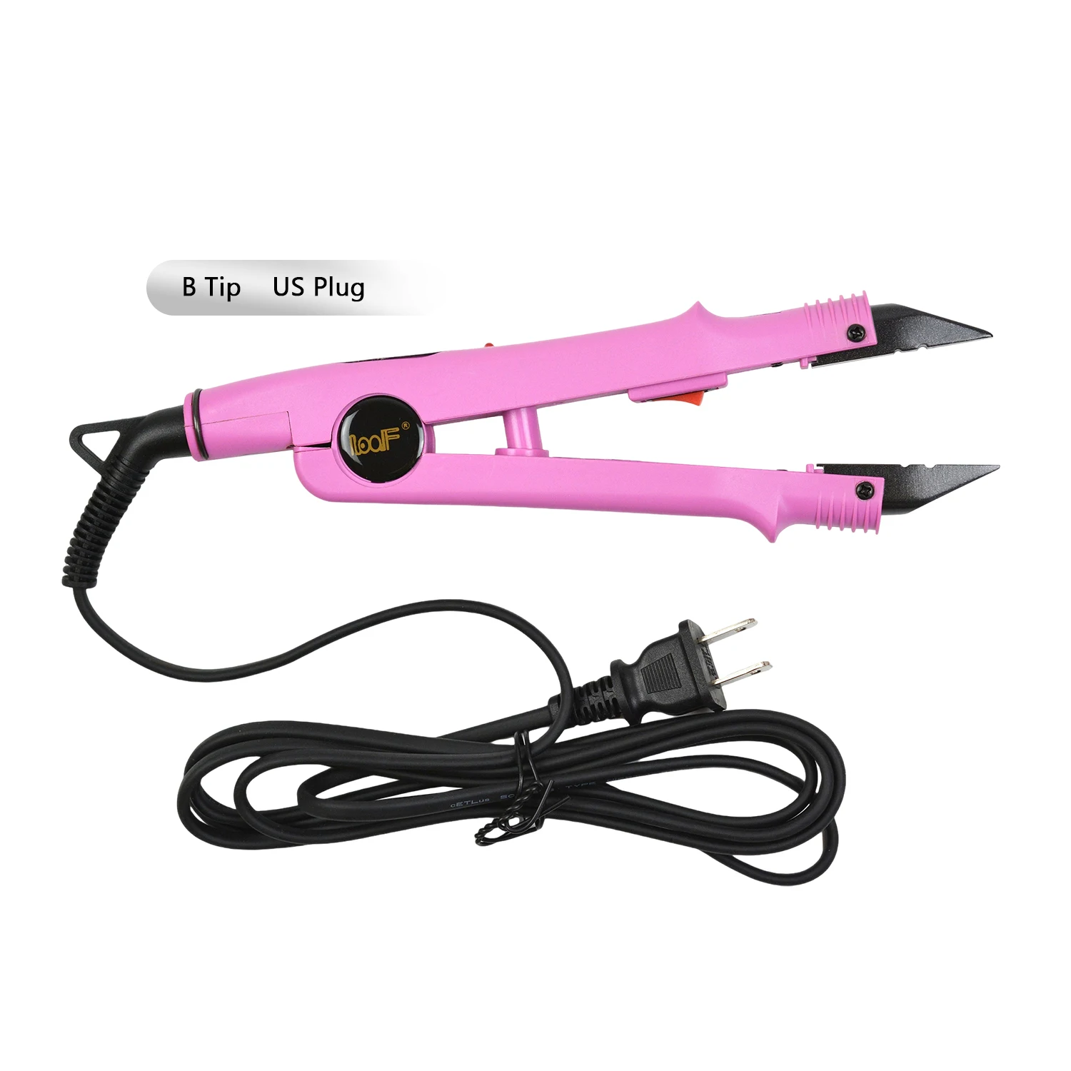 1pc JR-611 A/B/C Tip Pink Constant Temperature EU/US Plug Hair Extension Fusion Iron Heat Connector Wand Iron Melting Tools