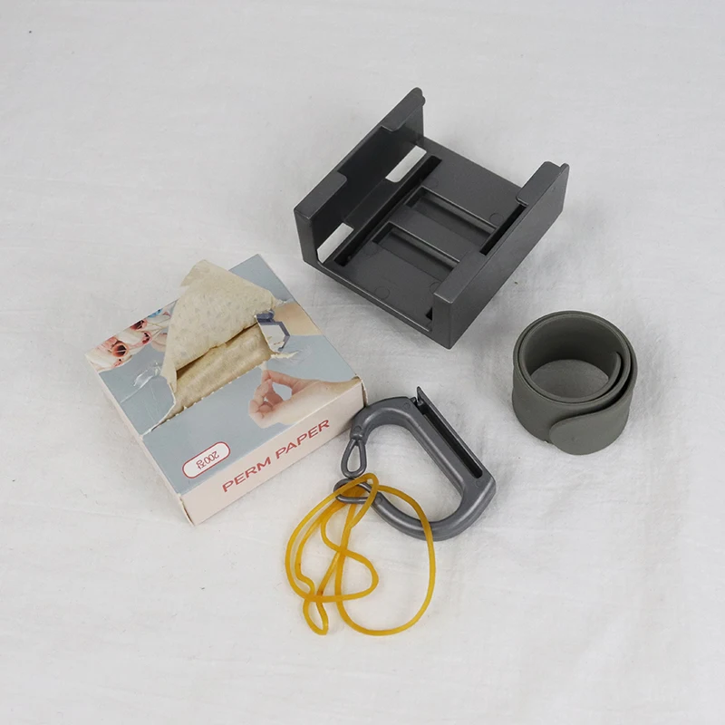 1pc portable wristband curly hair perm wristband holder, ultra-thin wristband perm paper hair styling tool