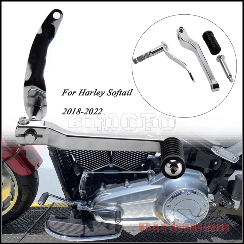 

Motorcycle Front Heel Shift Lever Pedal Shifter Peg Footpegs For Harley Softail Breakout Slim Deluxe Fat Boy Heritage 2018-2022