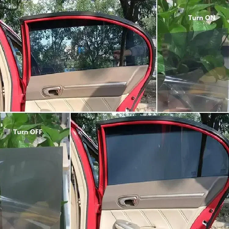 Smart Pdlc Film Cars 12v Size Self Adhesive Switchable Electricpdlc Car Pdlc Smart Film Black