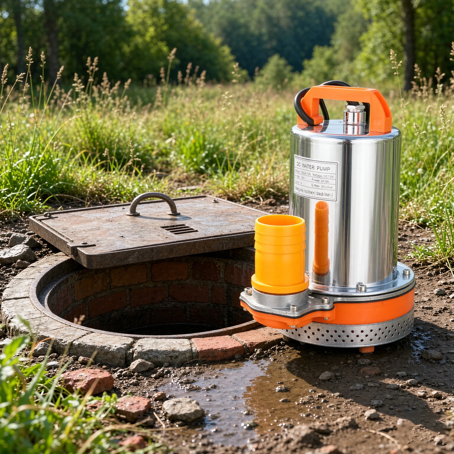 Household Submersible Well Water Pump, Heavy‑duty Screw Water Pump for Garden Irrigation & Farm Water Delivery