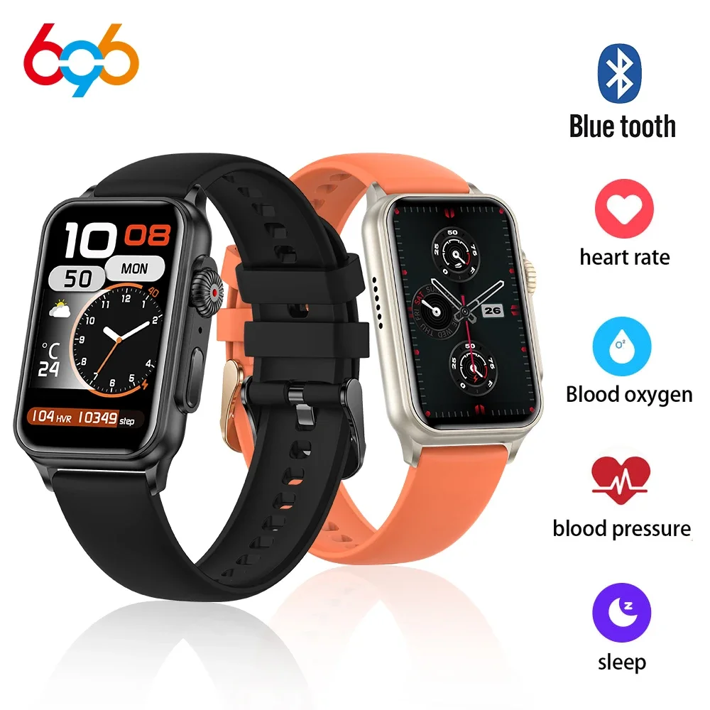 

696 Men Women New 1.57 Inch 120+ Sport Modes Smart Watch Heart Rate Monitor Waterproof Music Blue Tooth Call 2023 Smartwatch H23
